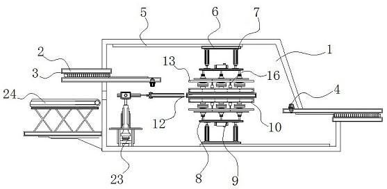 Equidistant cutting assembly equipment for mobile phone electronic part machining