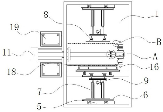 Equidistant cutting assembly equipment for mobile phone electronic part machining