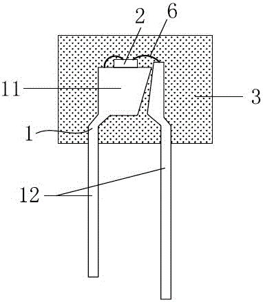 All-round-light LED light source and preparation method thereof