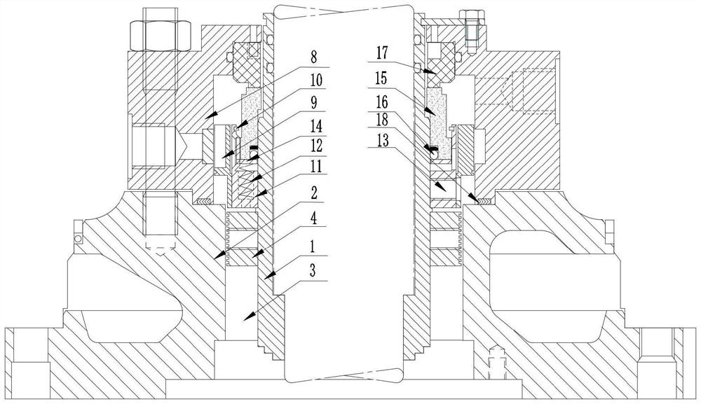 Mechanical seal cooling structure, high-temperature hot water circulating pump with mechanical seal cooling structure and method