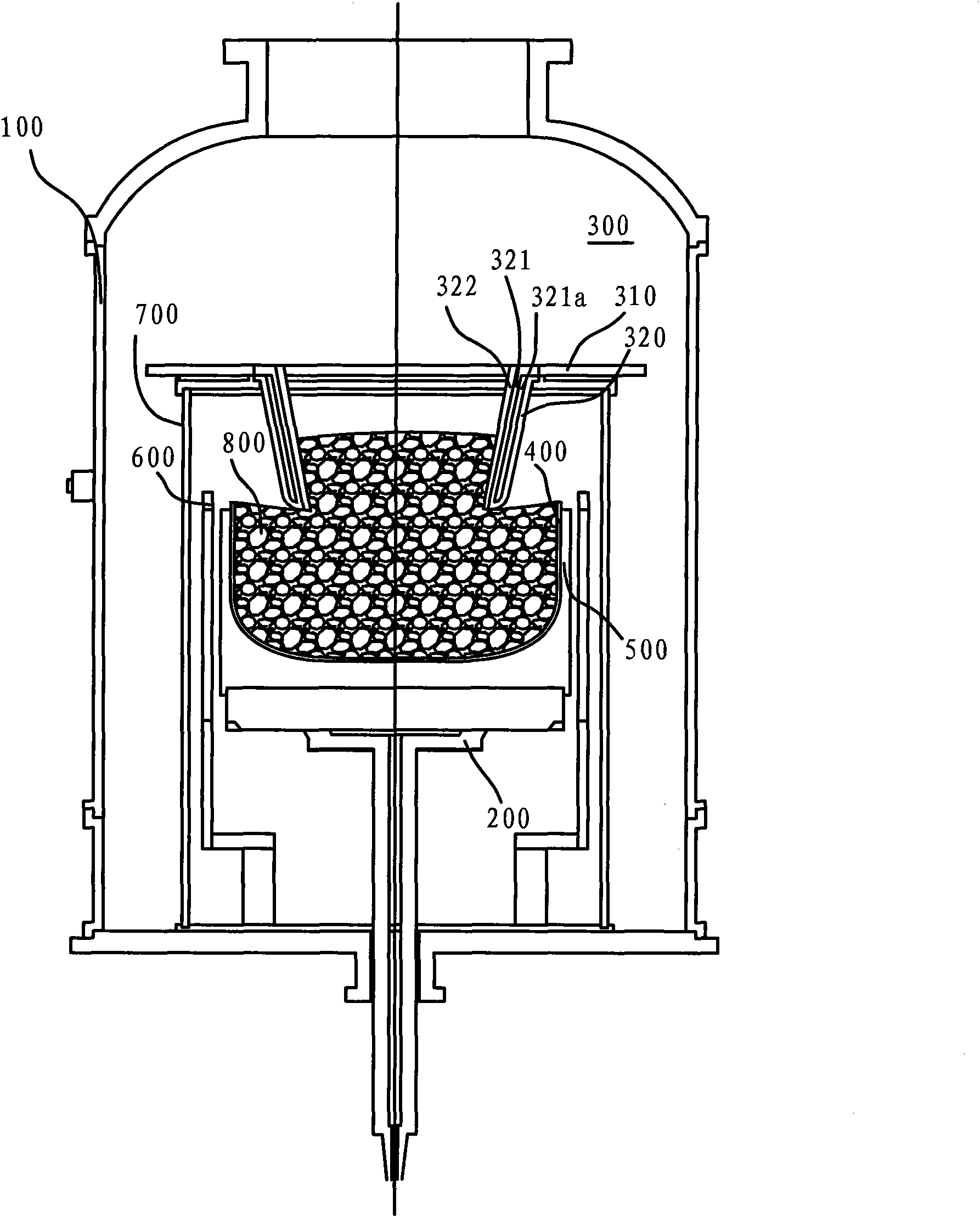 Heat shield for single crystal furnace and single crystal furnace with same