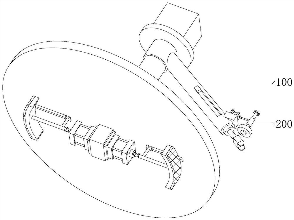 Thrust small fillet measuring tool convenient to position