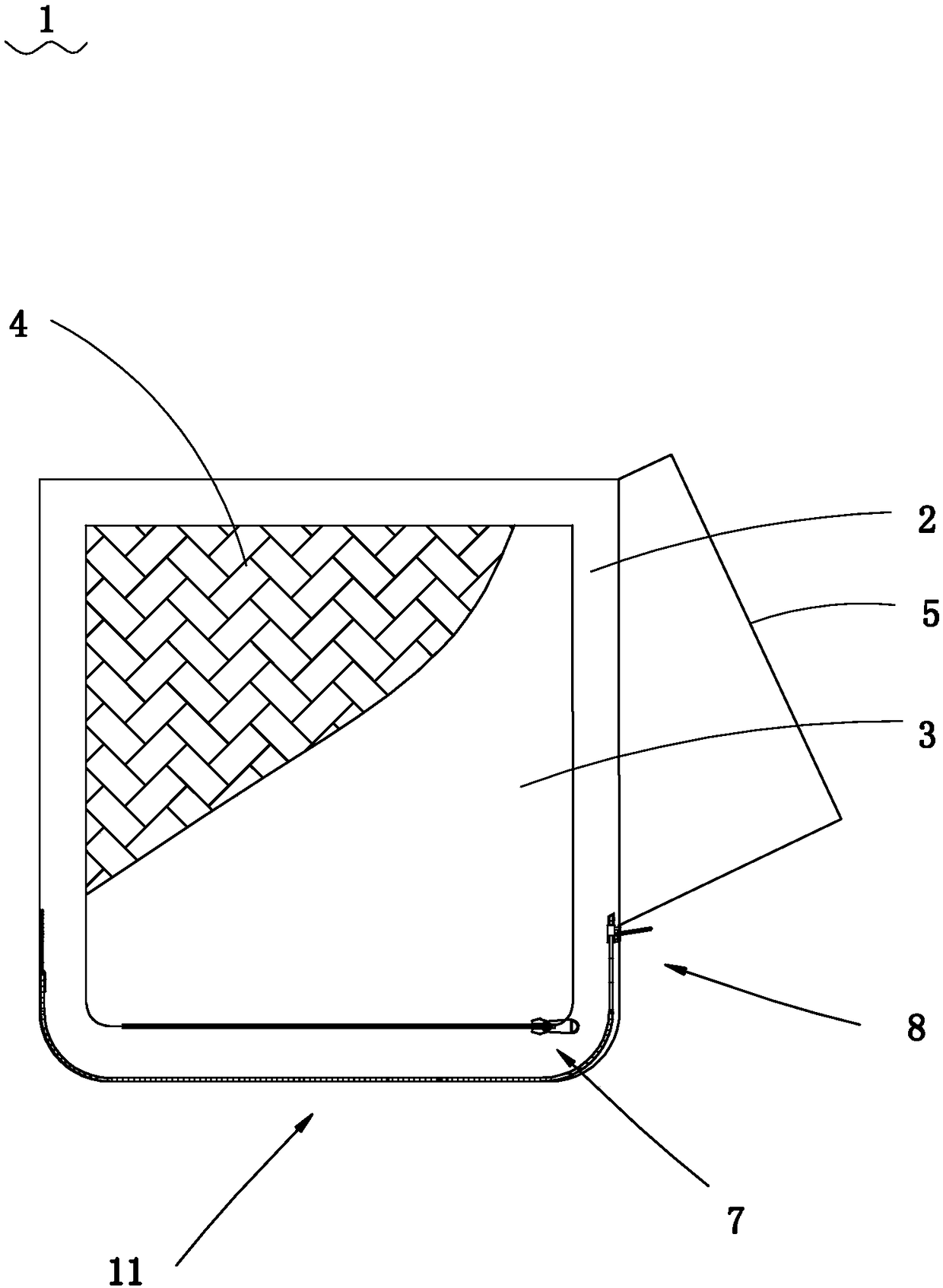 Dust collecting device and blowing and sucking machine with same