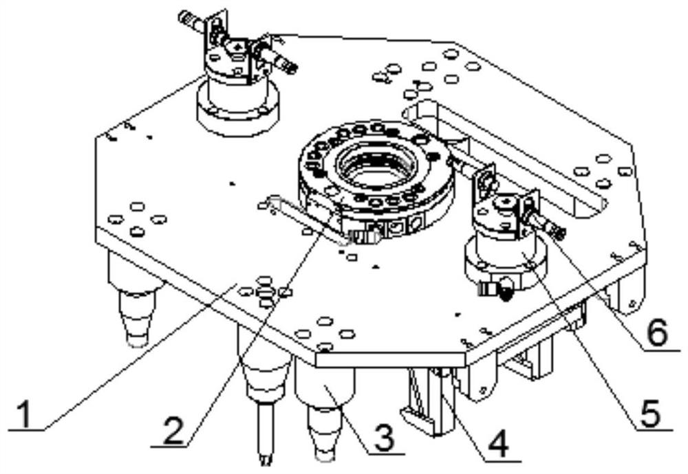 Workholding device for robot deburring workstation