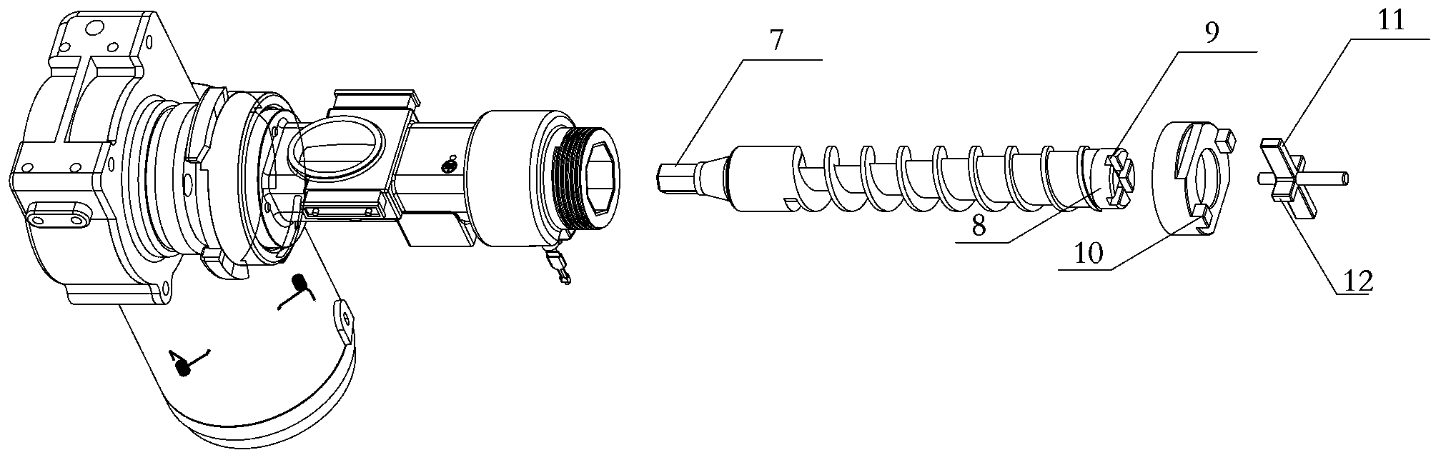 Automatic oil deflector disassembly mechanism and oil press