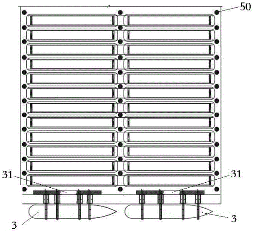 Automatic container wharf loading and unloading system and method for yard