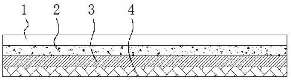 Prefabricated rubber runway and laying device thereof