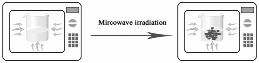 A method for efficiently preparing perovskite microcrystals by microwave method