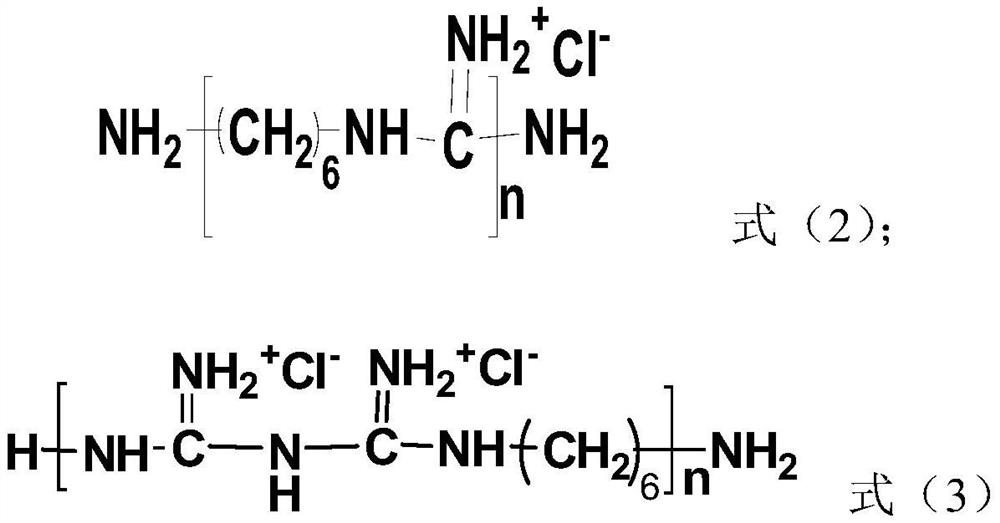 A kind of non-releasing polymer antibacterial masterbatch containing guanidine side chain and its preparation method and application