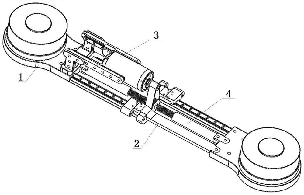 An automatic and continuous adjustment telescopic mechanism for the legs of an exoskeleton robot