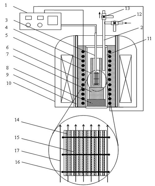 Method and device for preparing high-silicon silicon steel sheet in static magnetic field with powder sintering method