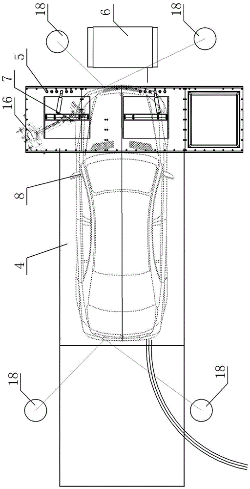Simple system for testing emission of motor vehicle through transient working condition method