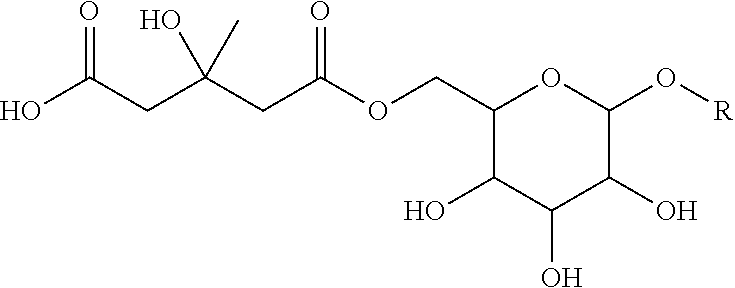 Flavor composition containing HMG glucosides