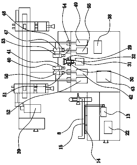 An edging machine with a manipulator for processing rearview mirror lenses