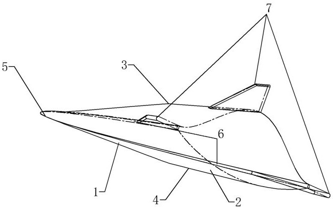 Hypersonic bipyramid waverider gliding aircraft and aerodynamic configuration design method