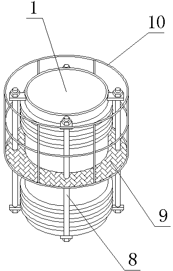 Replacement method of high-altitude vertical ripple compensator