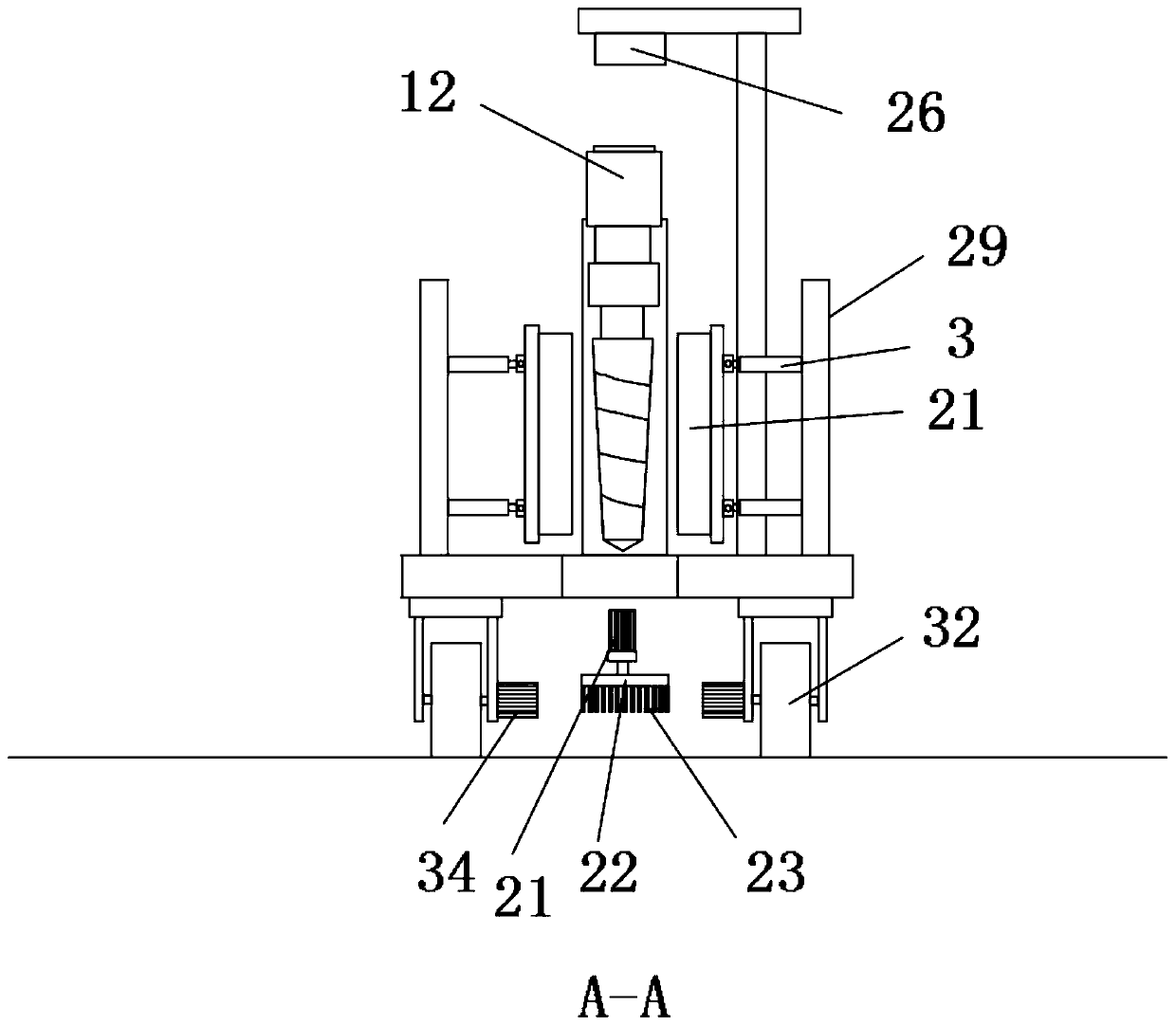 Online soil detection device and method