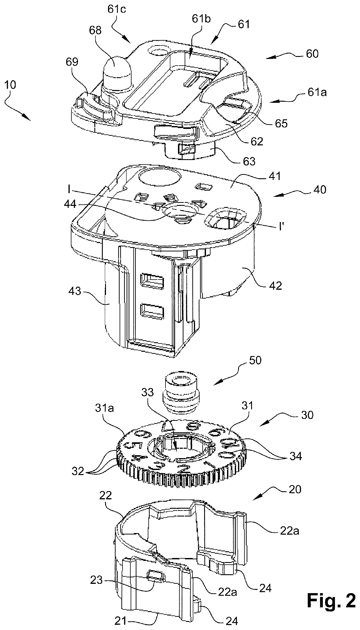 Adaptor for coupling with a medical container