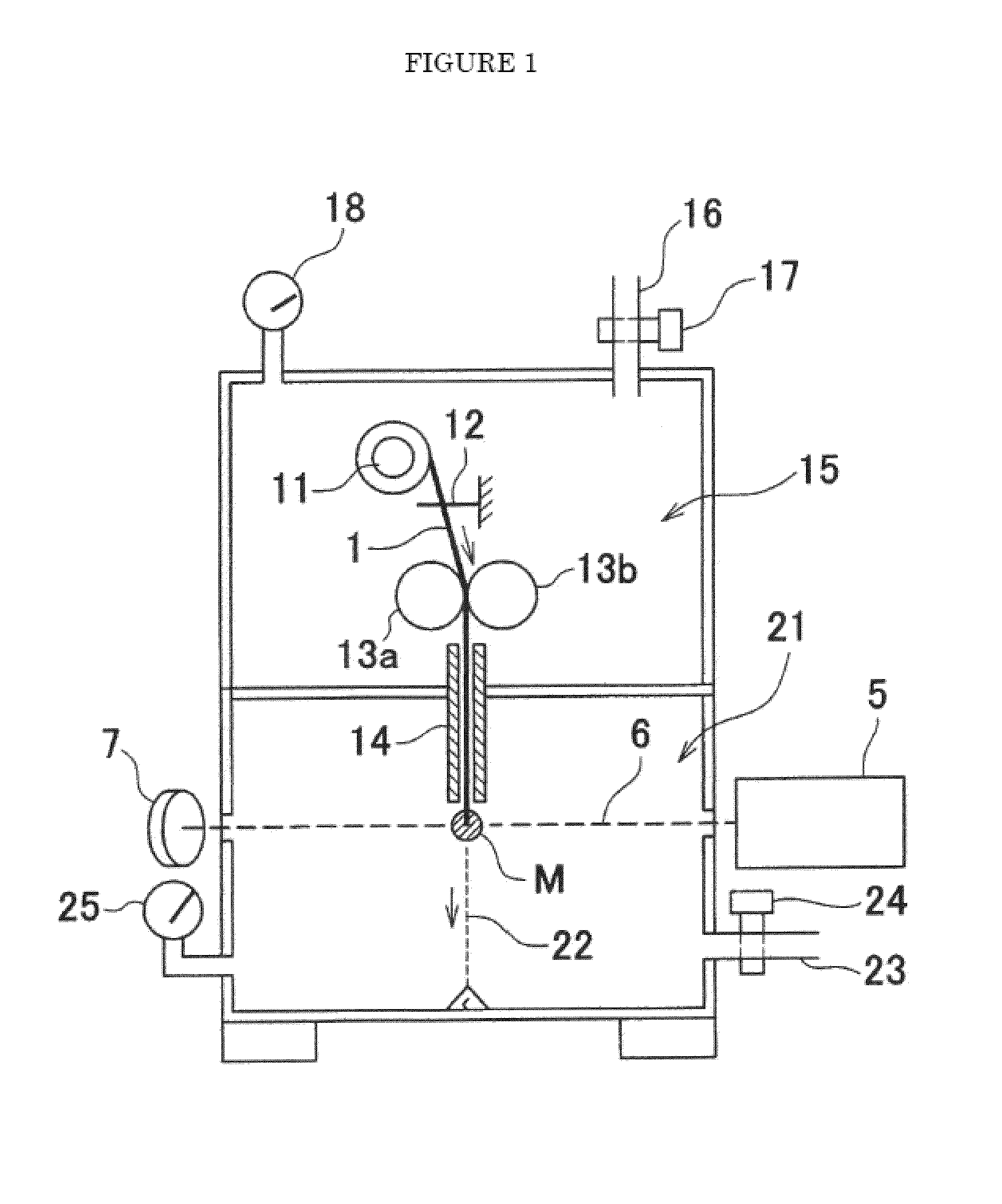 Production method and production device of ultrafine filament