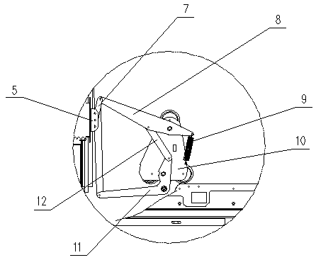 Small switch cabinet valve mechanism