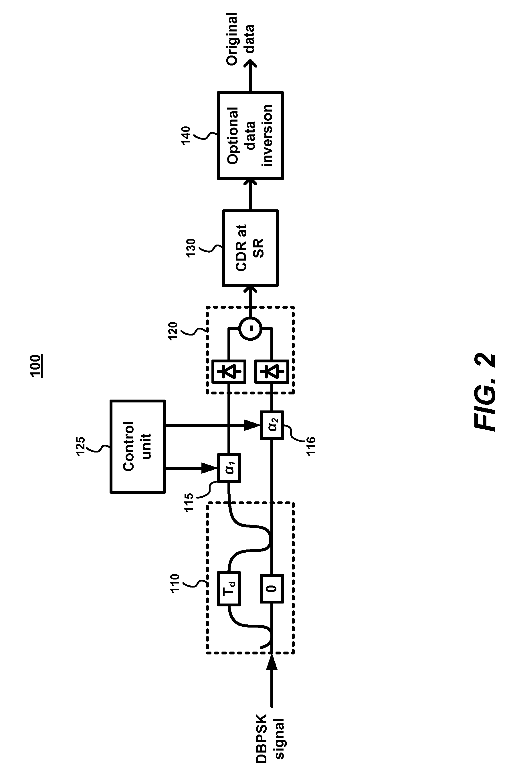 System and method for receiving high spectral efficiency optical dpsk signals