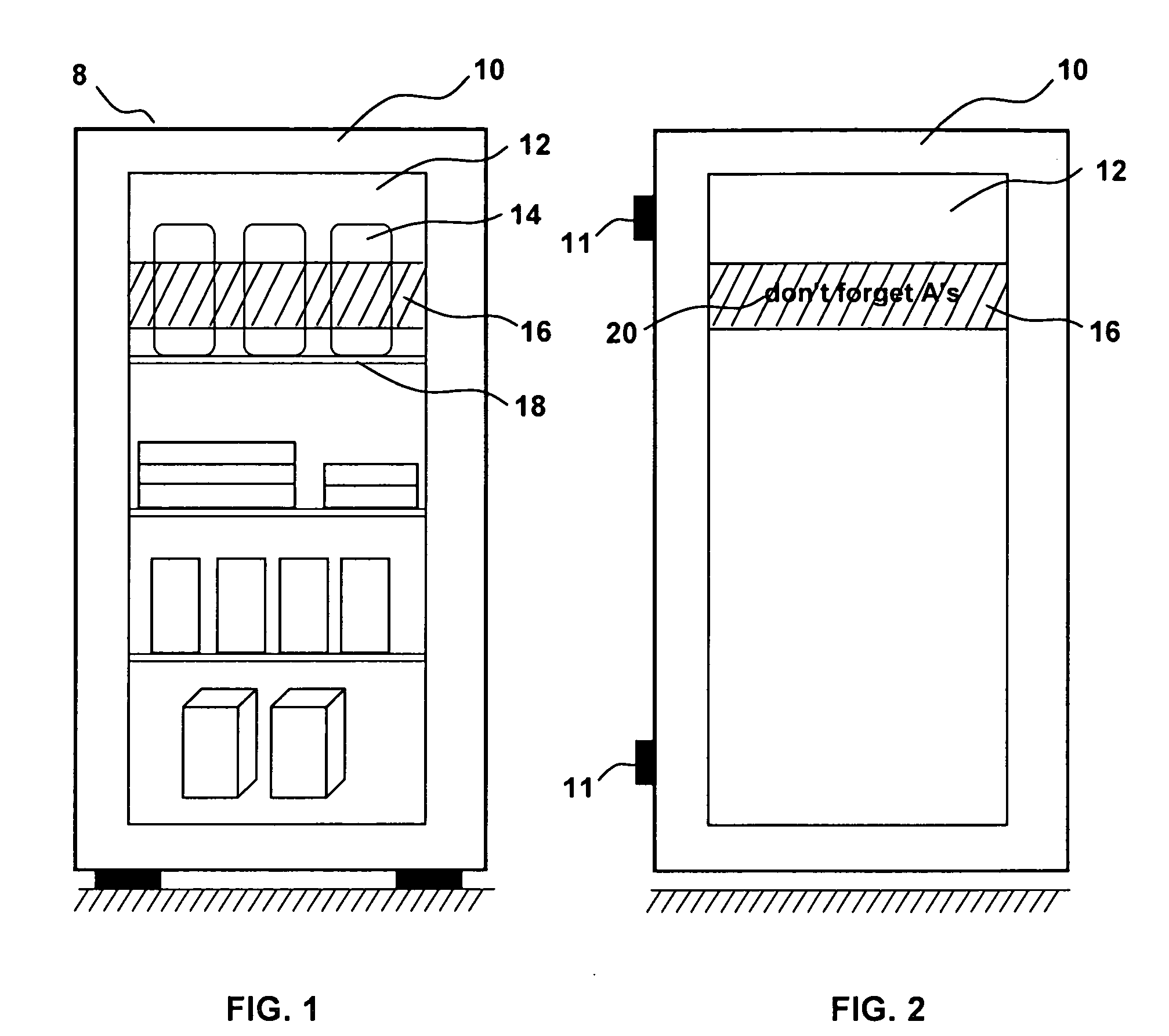Method of providing see-through advertisements on a retail display cabinet