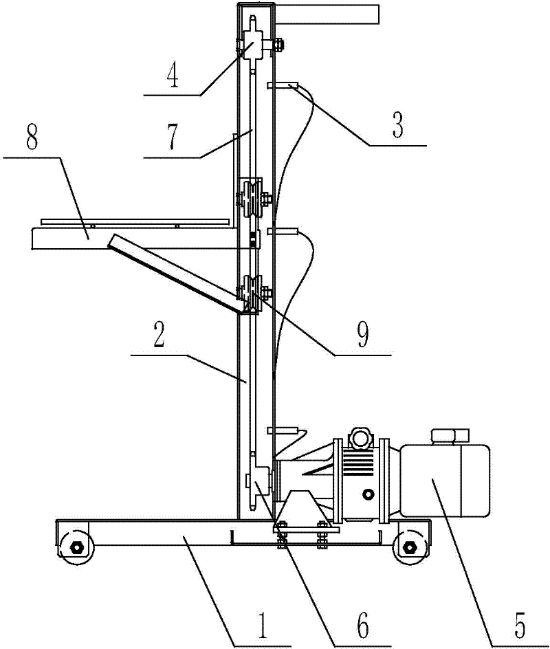 Storage battery lift truck driving motor braking apparatus