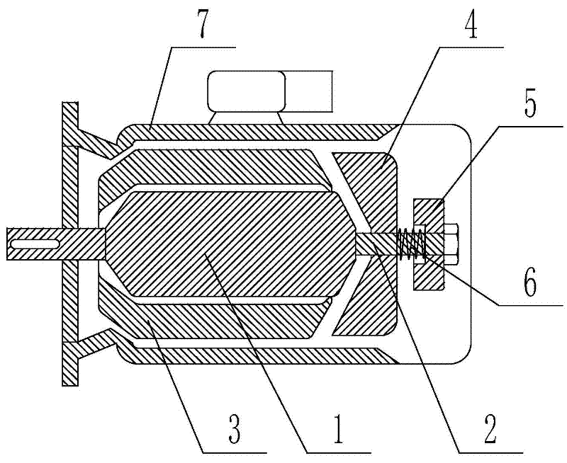 Storage battery lift truck driving motor braking apparatus