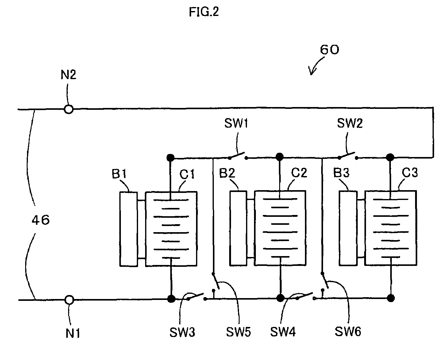 Battery device, internal combustion engine system including battery device, and motor vehicle equipped with internal combustion engine system