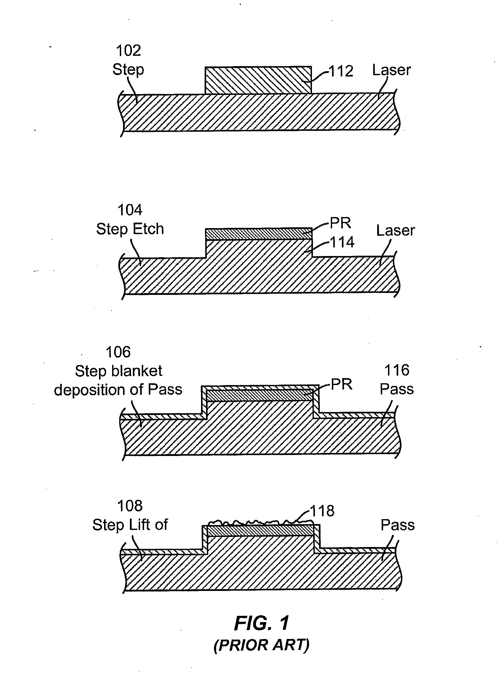 Self-Aligned Multi-Dielectric-Layer Lift Off Process for Laser Diode Stripes