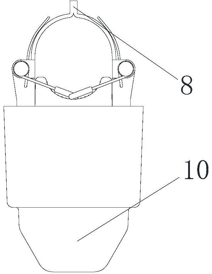 On-line power distribution line monitoring acquisition terminal supporting automatic resetting