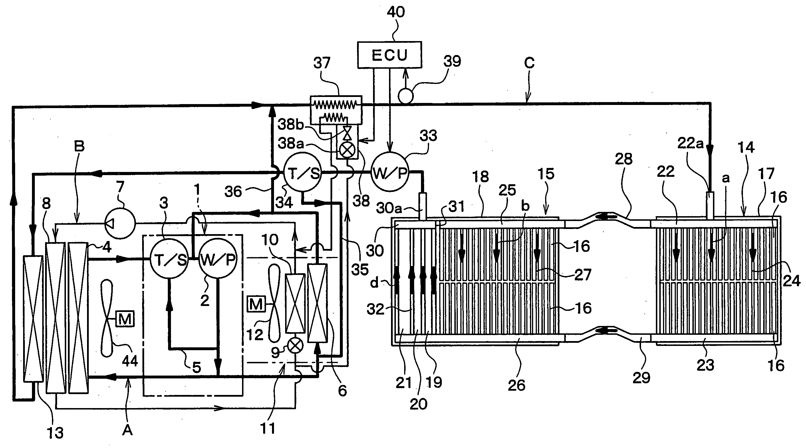 Cooling structure of heat generating member