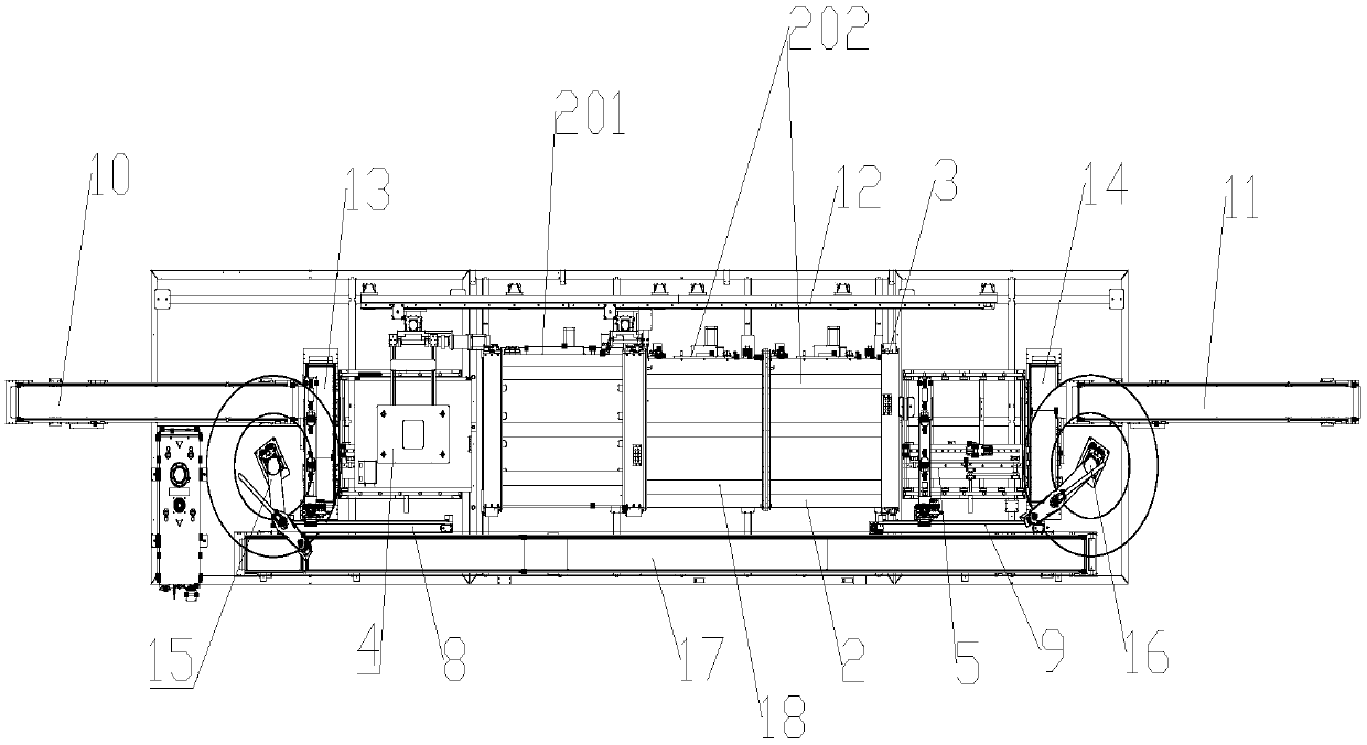 Tunnel vacuum furnace based on veneer backflow