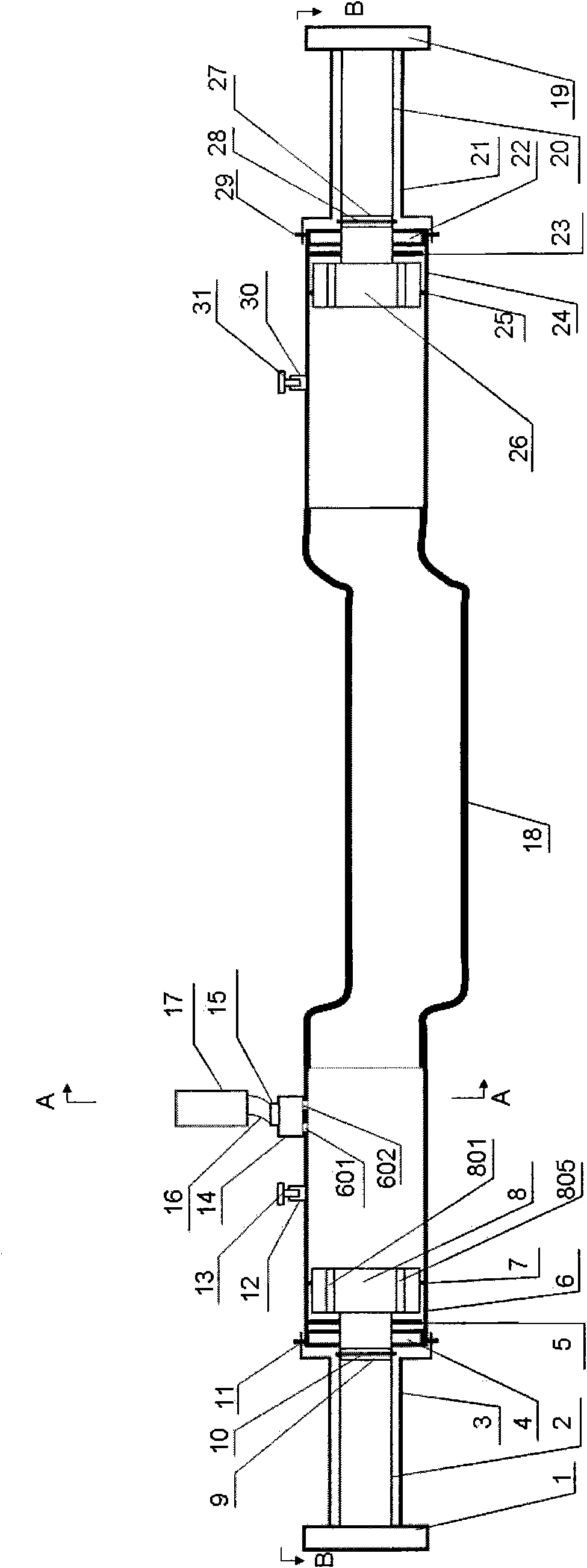 Motor vehicle safety anticollision device and motor vehicle chassis comprising the same