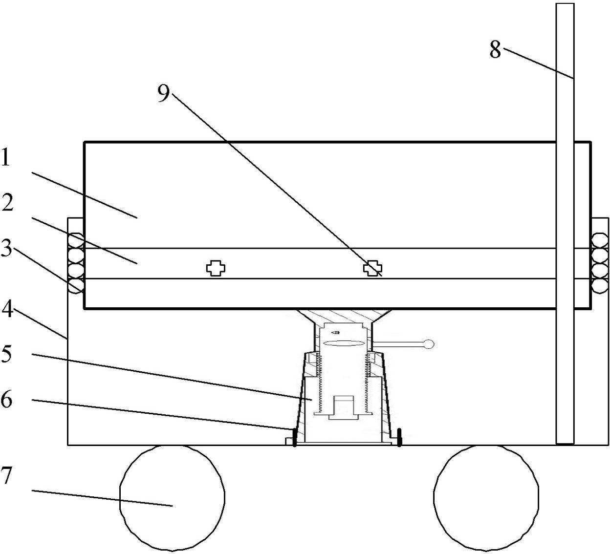 Loading and unloading vehicle suitable for rapidly replacing battery box of pure electric vehicle