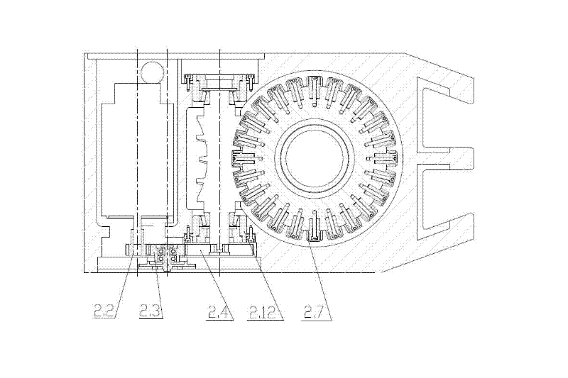 Mechanical type numerical control double-shaft turntable device
