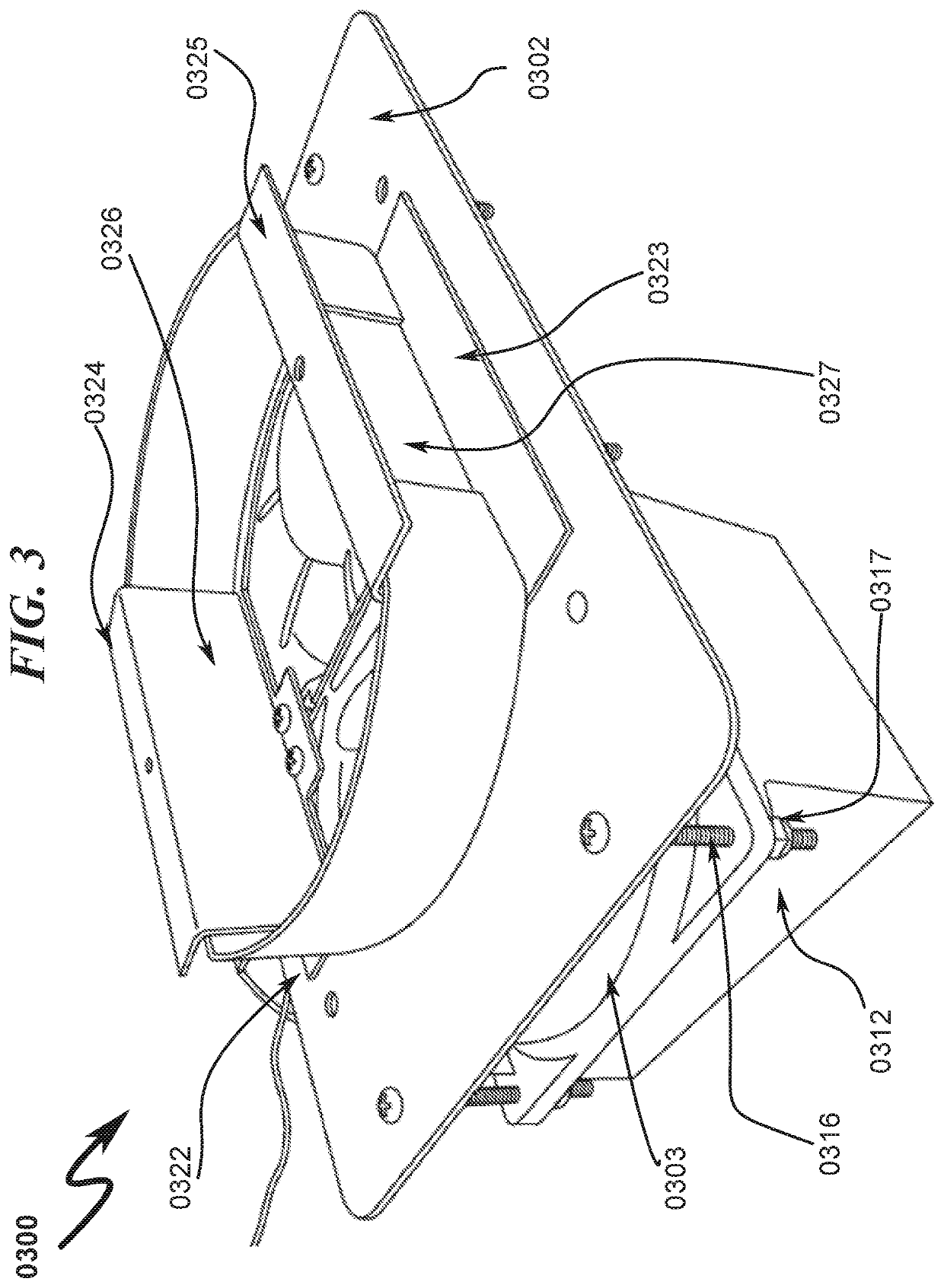 Rear partition mounted cooling system