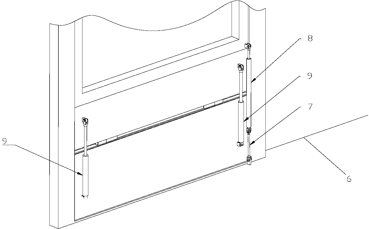 Downward-turnover type foldable escape window for vehicle