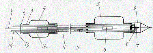 Integrated double-bag enlarged anchor cable