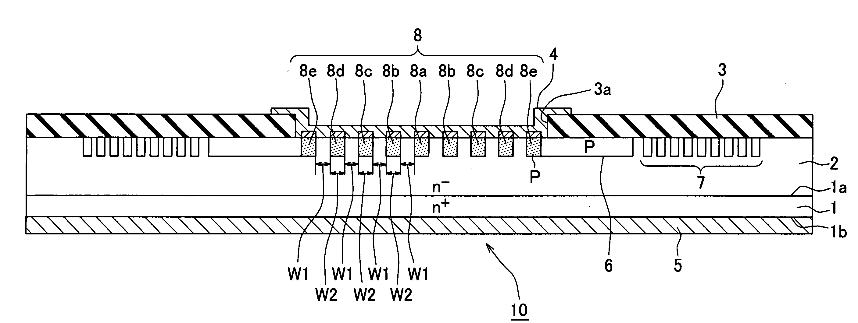 SIS semiconductor having junction barrier schottky device