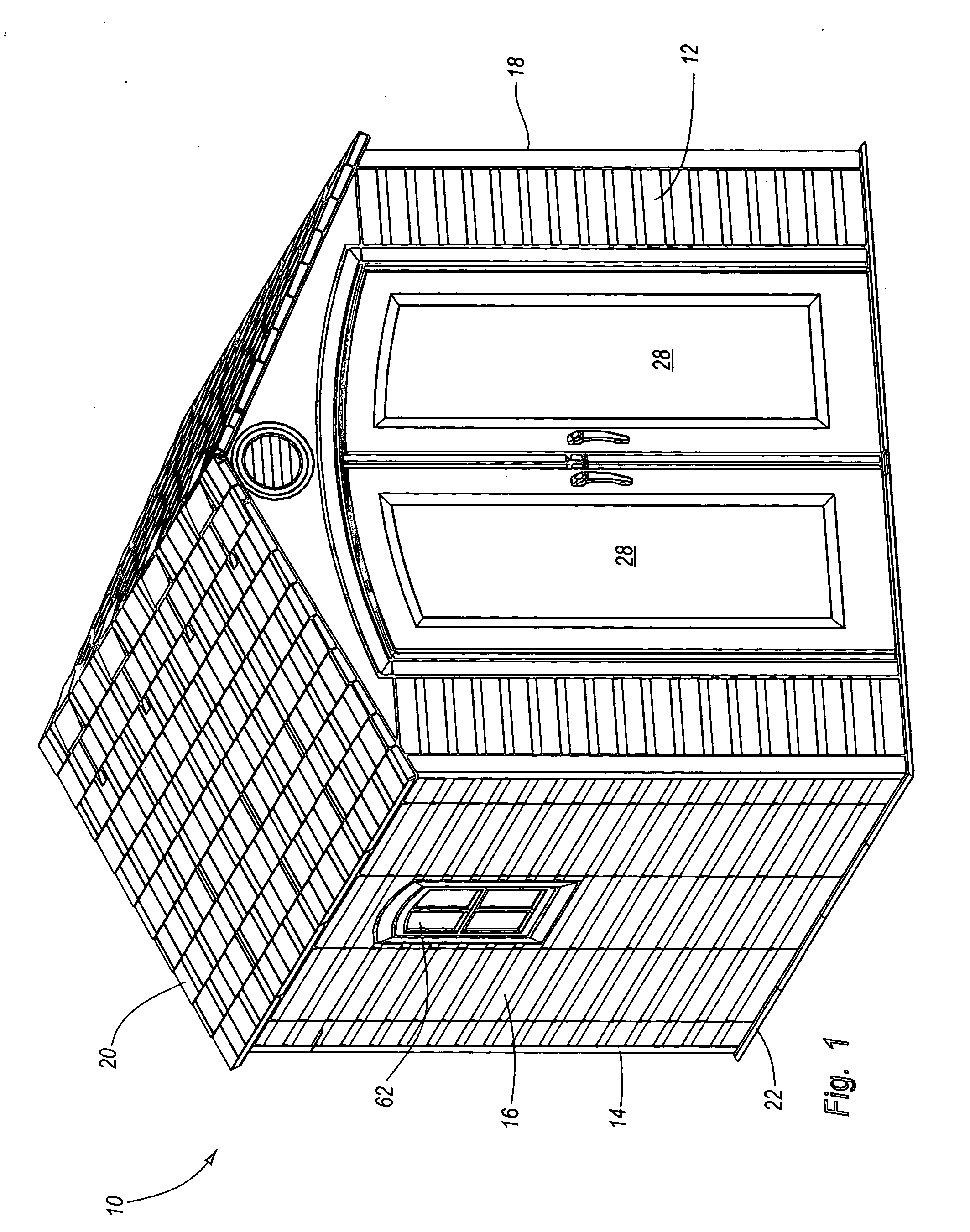 Packaging system for a modular enclosure