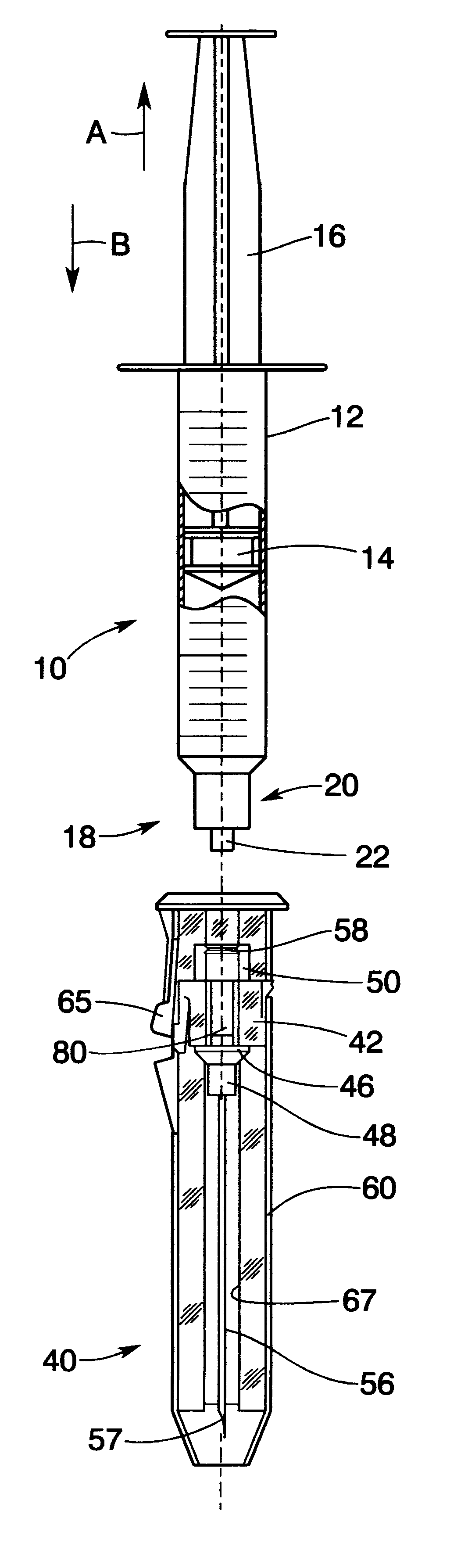 Selectively lockable needle guard
