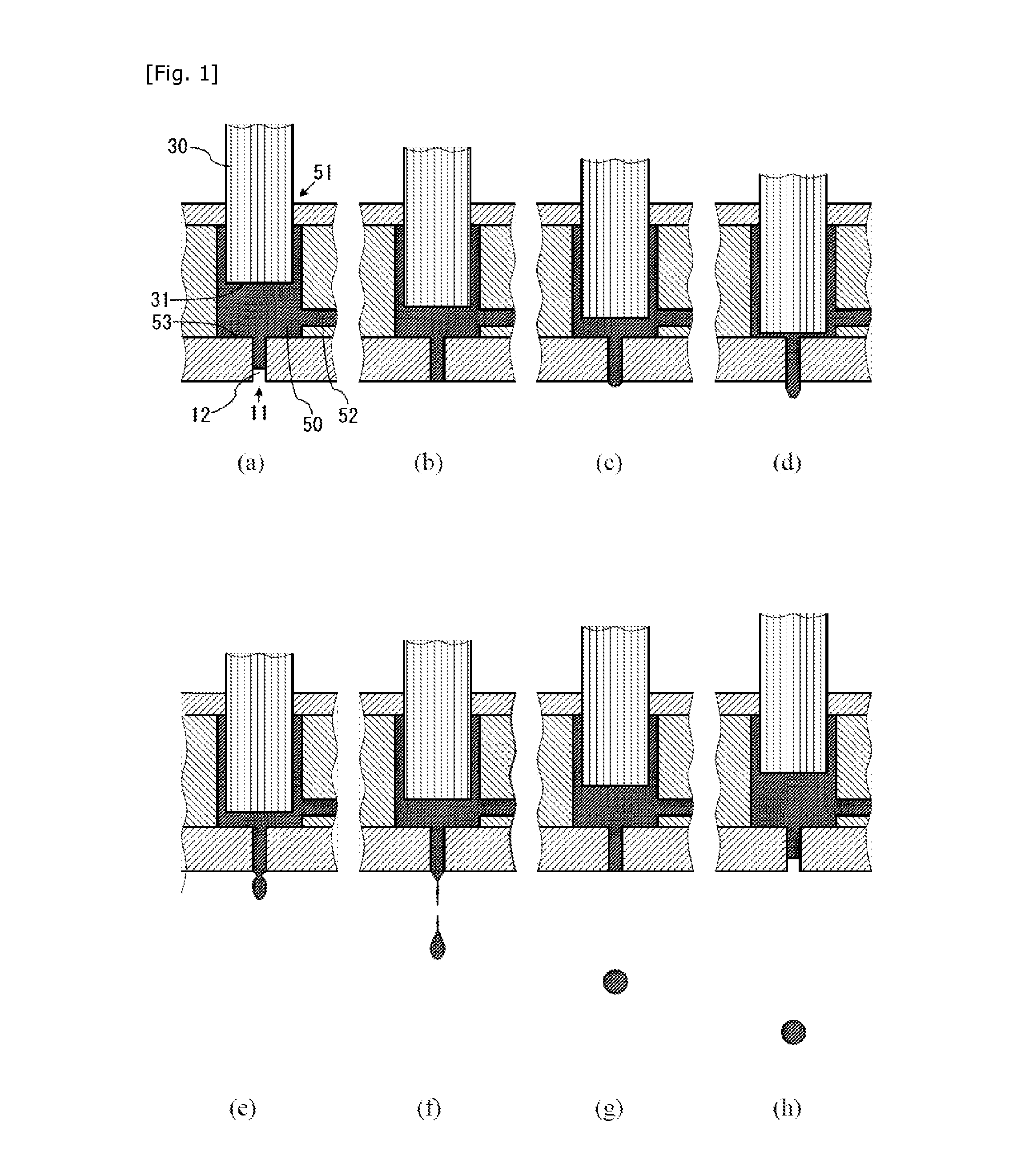 Droplet discharge device and method