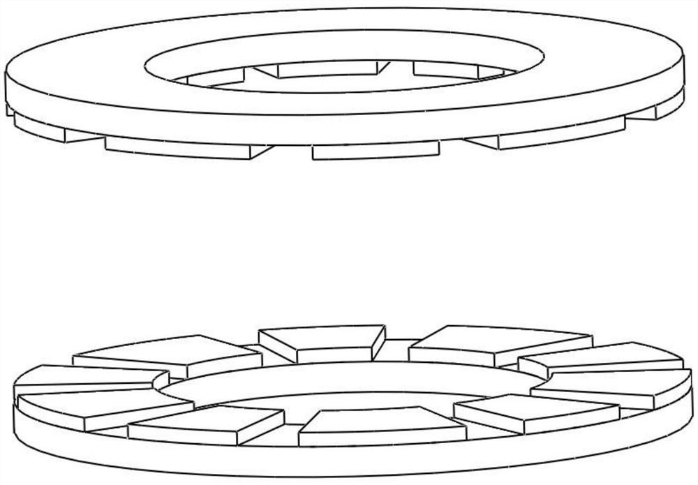 Axial magnetic flux permanent magnet motor with unequal pole-arc coefficients