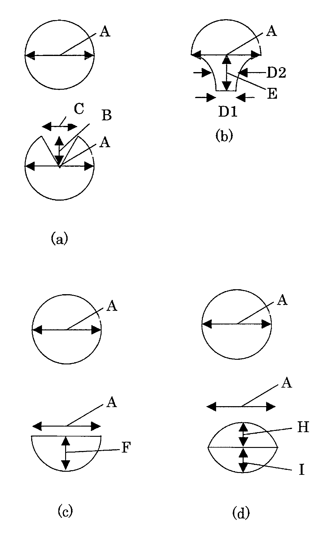 Deformed shaped particles and method for producing the same