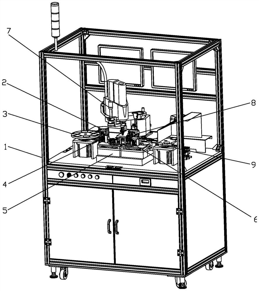 Automatic surface mounting gluing device