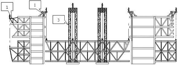 Mixed supporting system for steel structure integral lifting construction