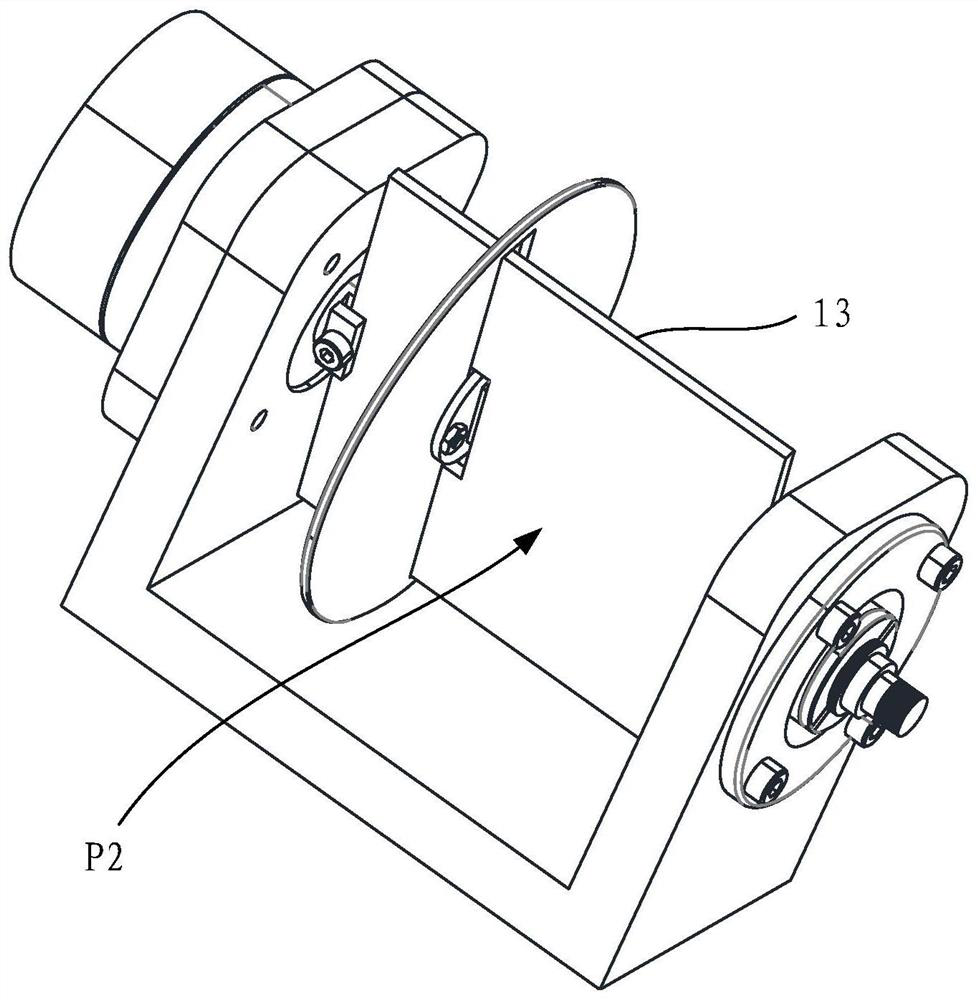 Laser radar rotary reflection device and laser radar