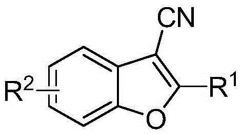A synthetic method of 2-phenyl-3-cyano benzofuran compounds