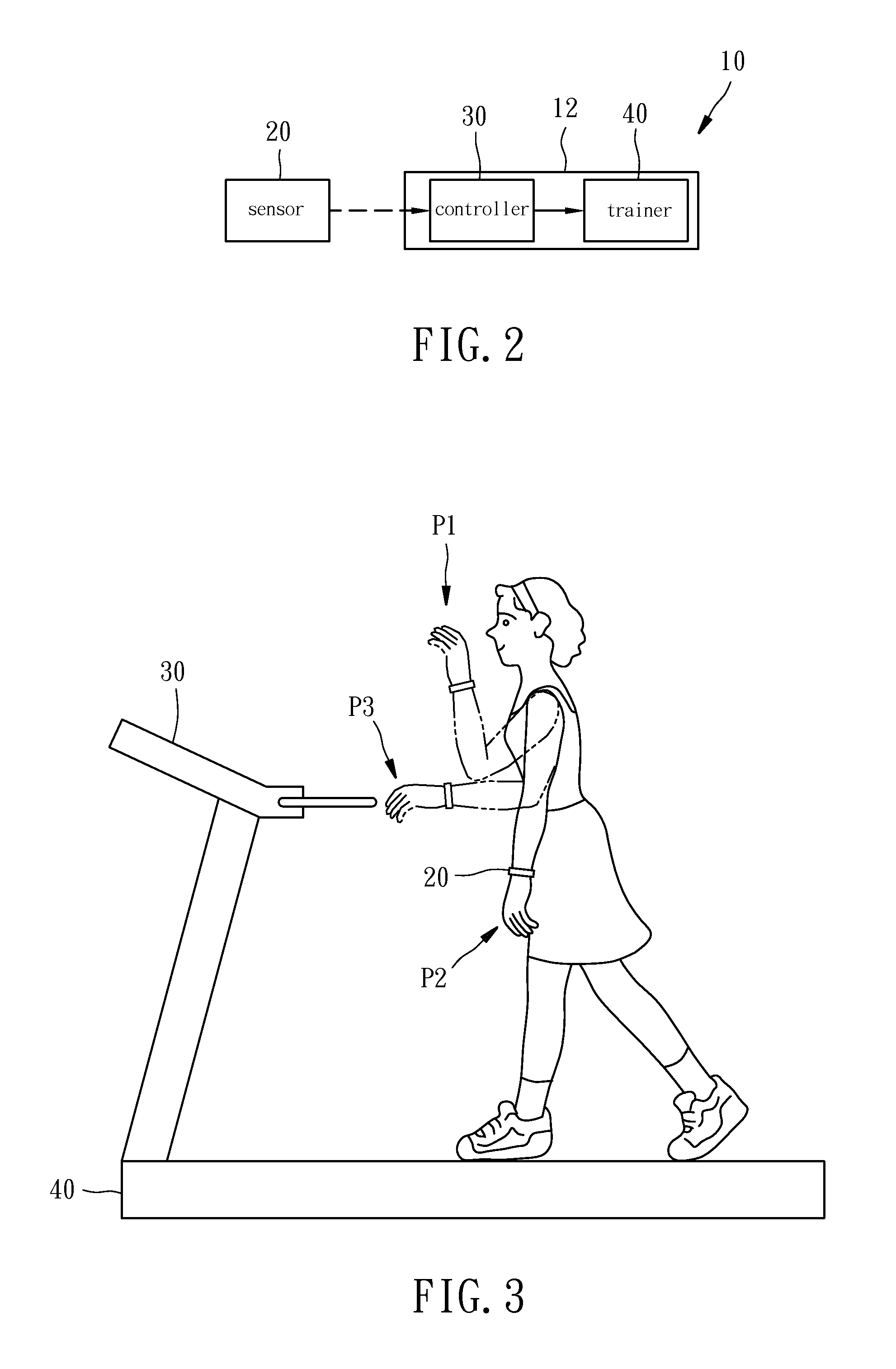 Trainer control method and fitness device using the same